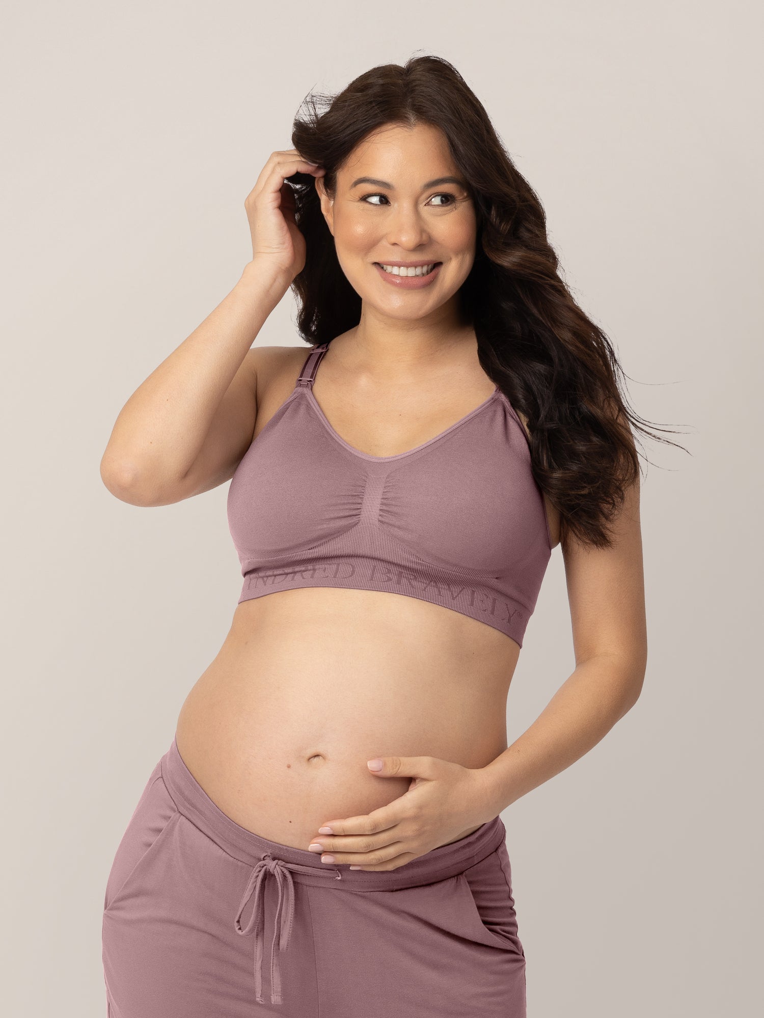 $35 Motherhood Maternity Women's Pink Full Coverage Nursing Bra