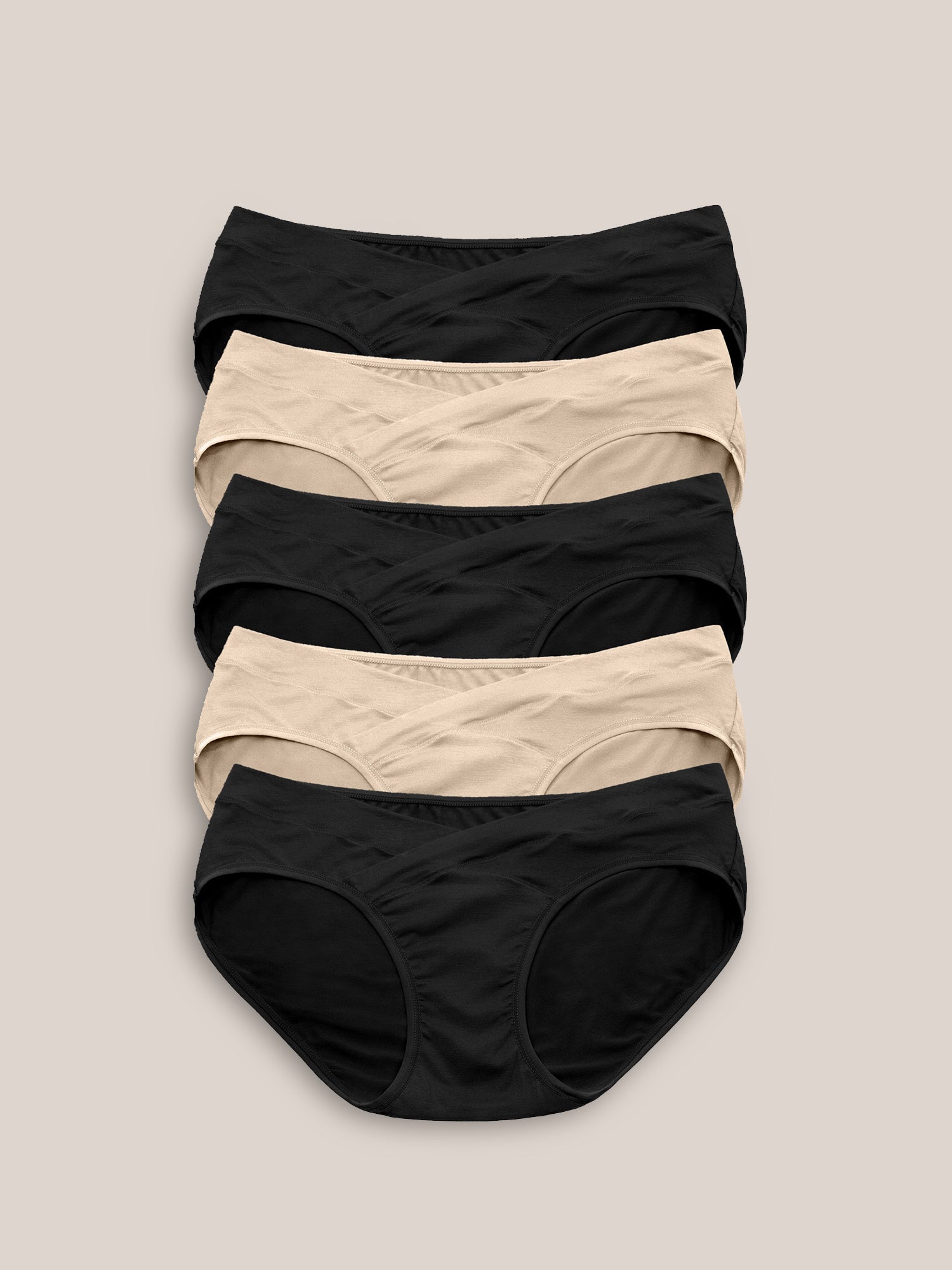 Under-the-Bump Bikini Underwear Pack | Low Rise Style - Neutrals
