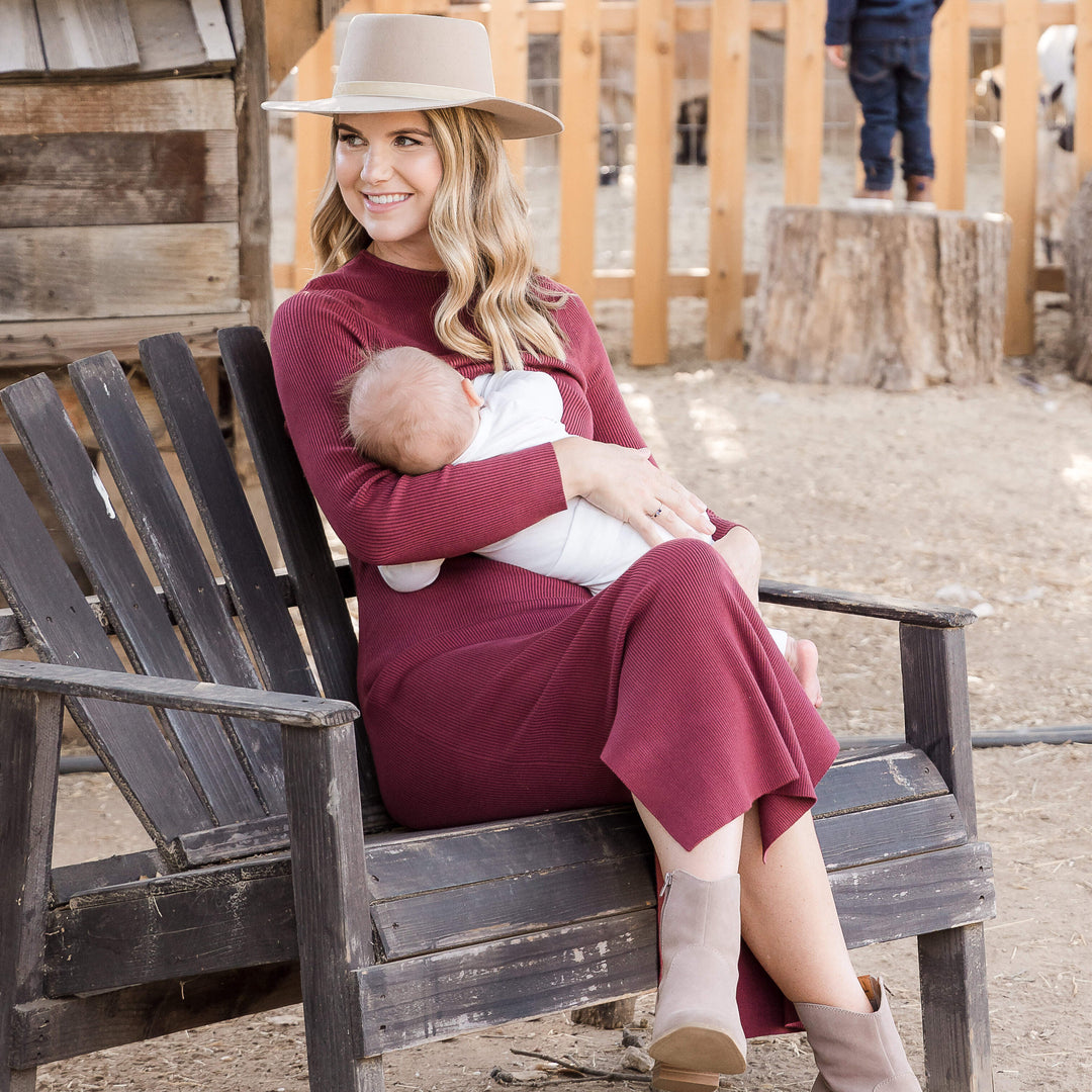 Maternity Full-Coverage Soft-Knit Nursing Bra