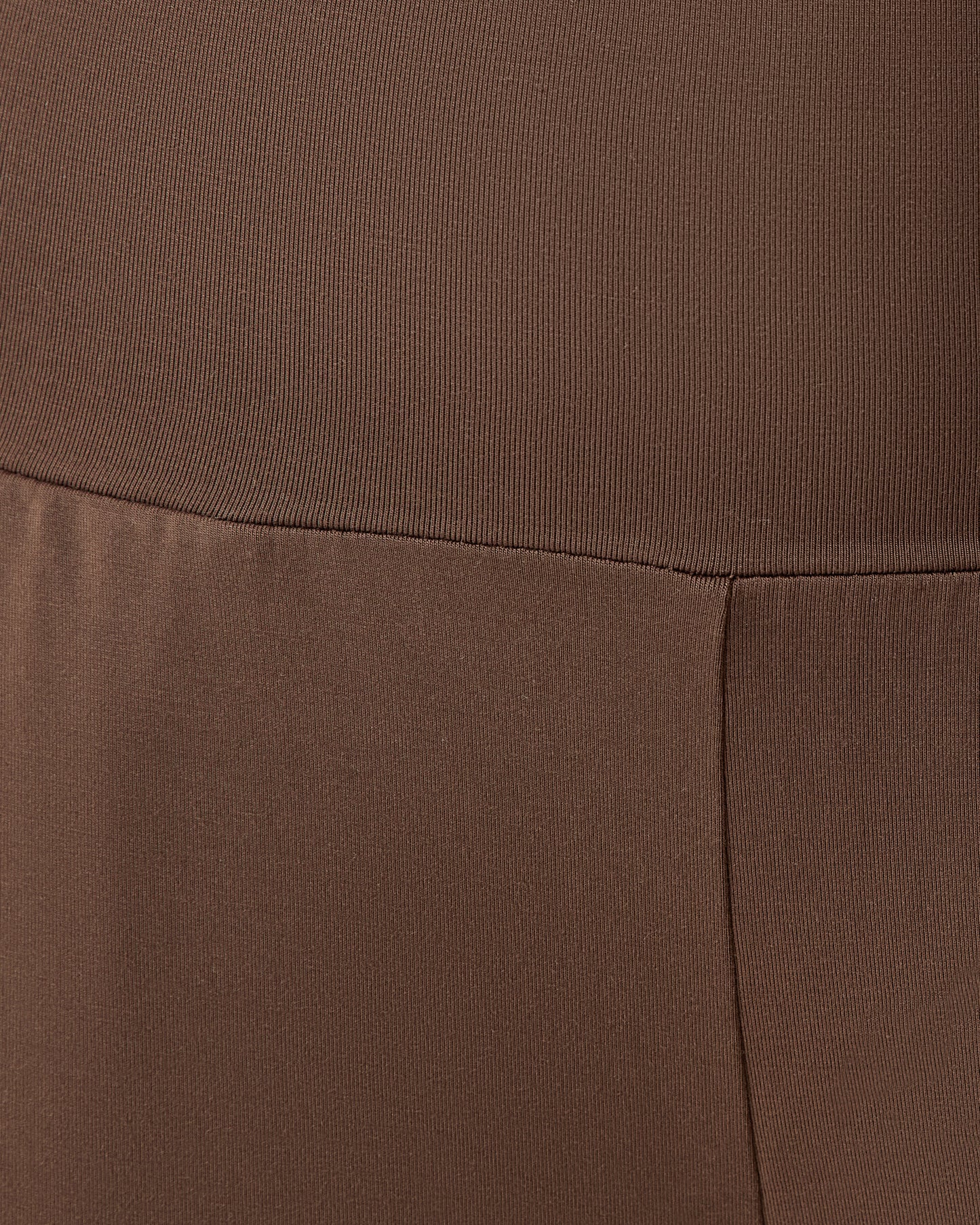 Close up on Bamboo Wide Leg Maternity & Postpartum Lounge Pant in Chocolate