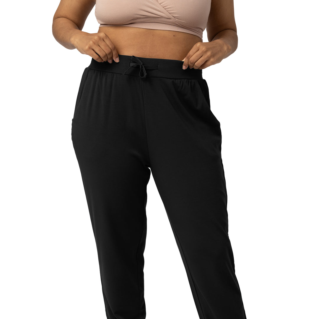 Bamboo Maternity & Postpartum Jogger | Black - Kindred Bravely