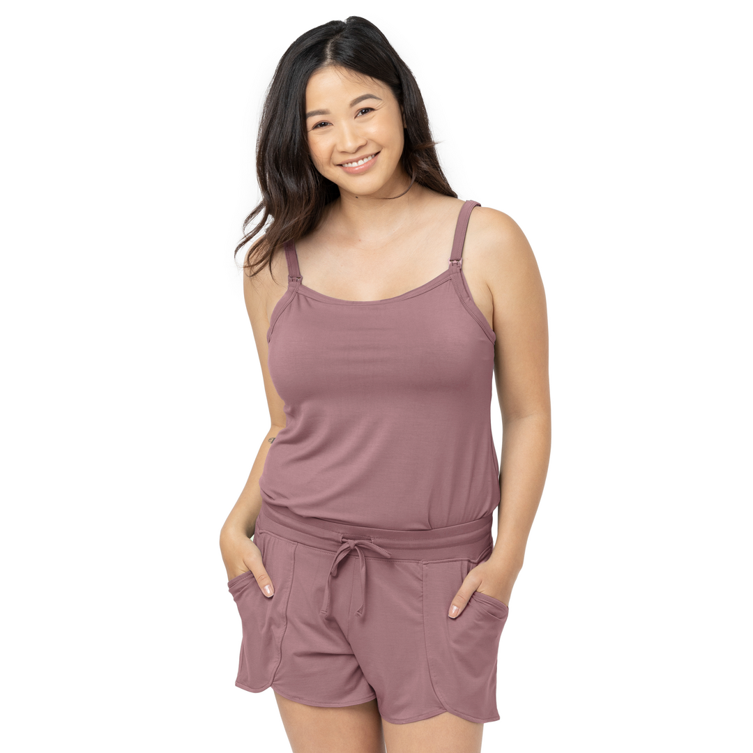 Bamboo Maternity & Postpartum Lounge Shorts | Twilight-Bottoms & Dresses-Kindred Bravely