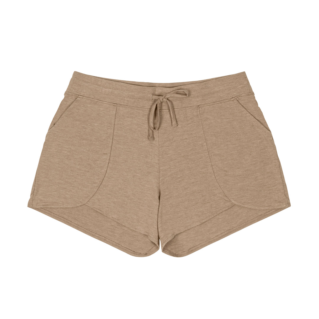 Bamboo Maternity & Postpartum Lounge Shorts | Wheat-Bottoms & Dresses-Kindred Bravely
