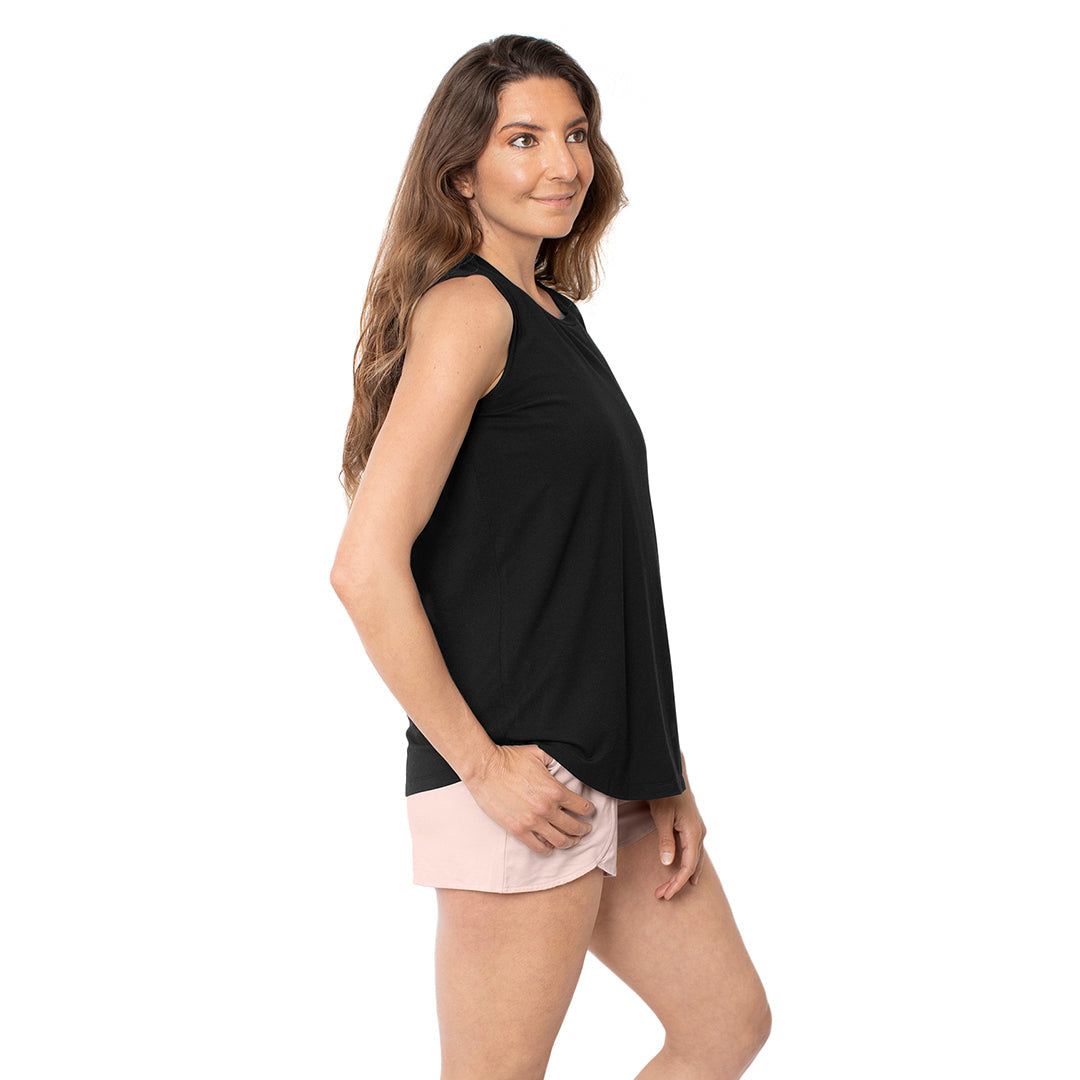 Bamboo Nursing & Maternity Tank | Black-Tops-Kindred Bravely
