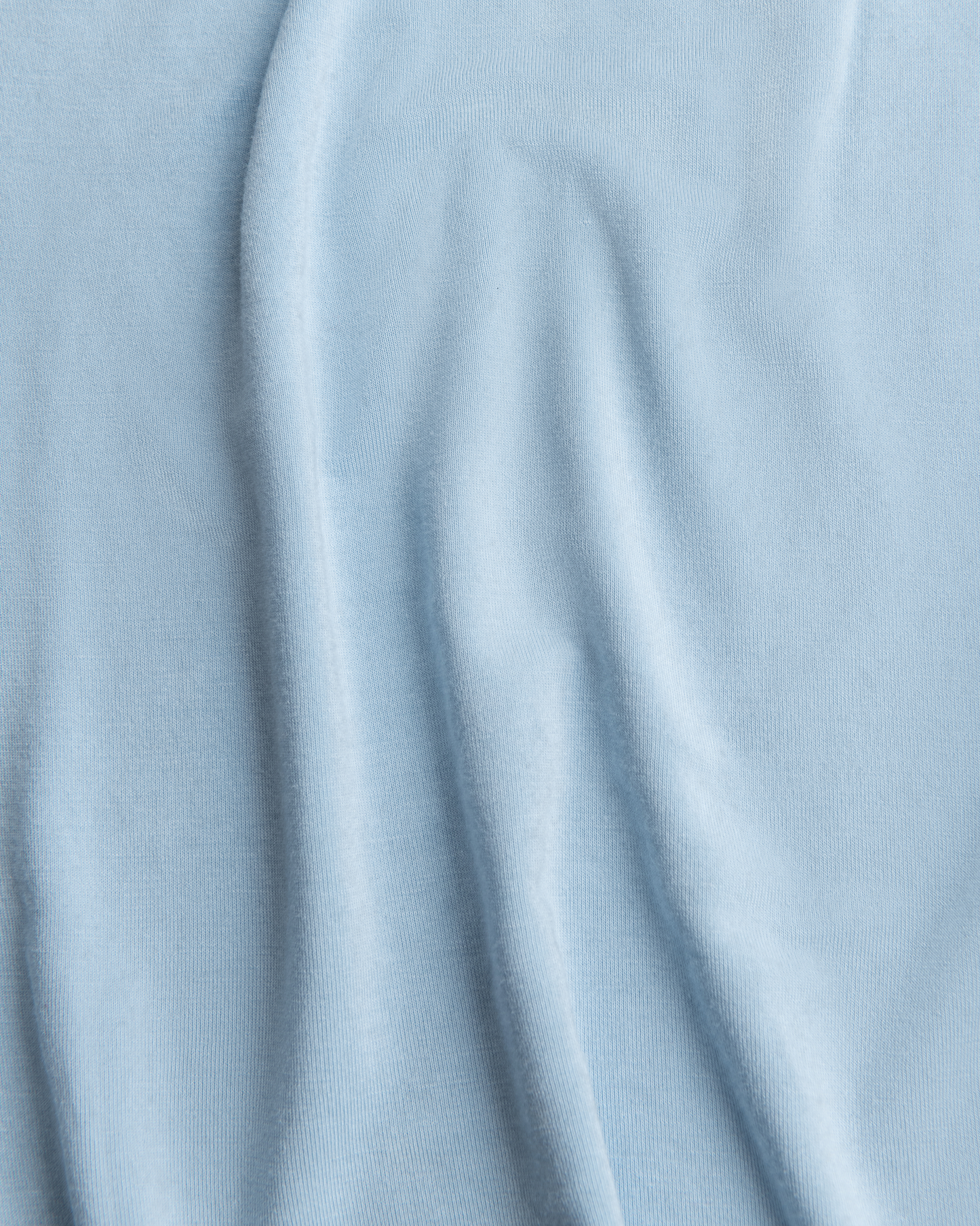 Close-up of Bamboo Baby Pajamas in French Blue with folds