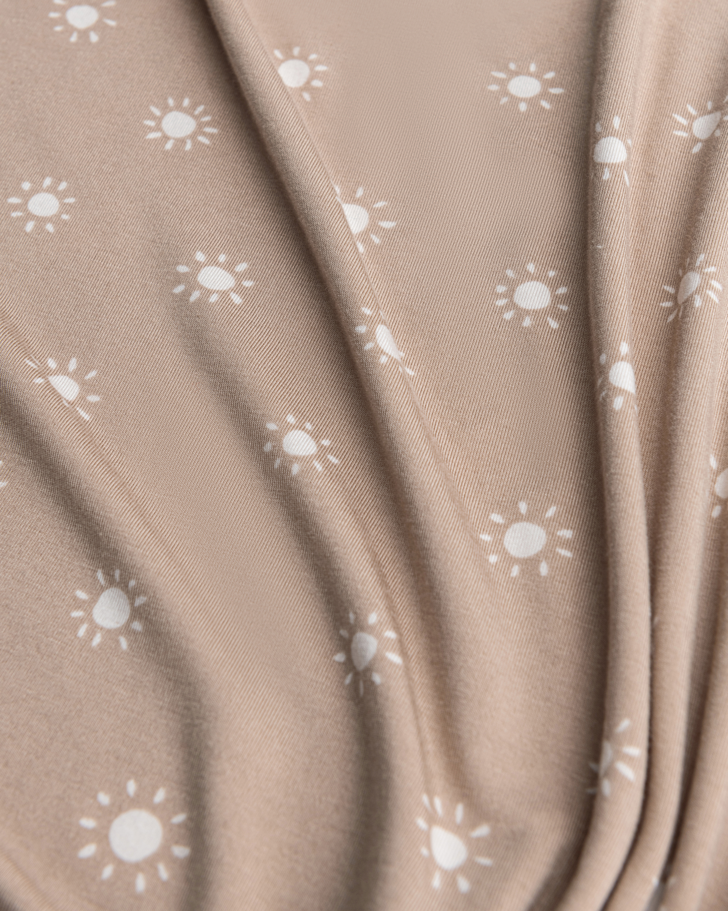 Close-up of Bamboo Multi-Use Nursing Cover in Fawn Sunburst