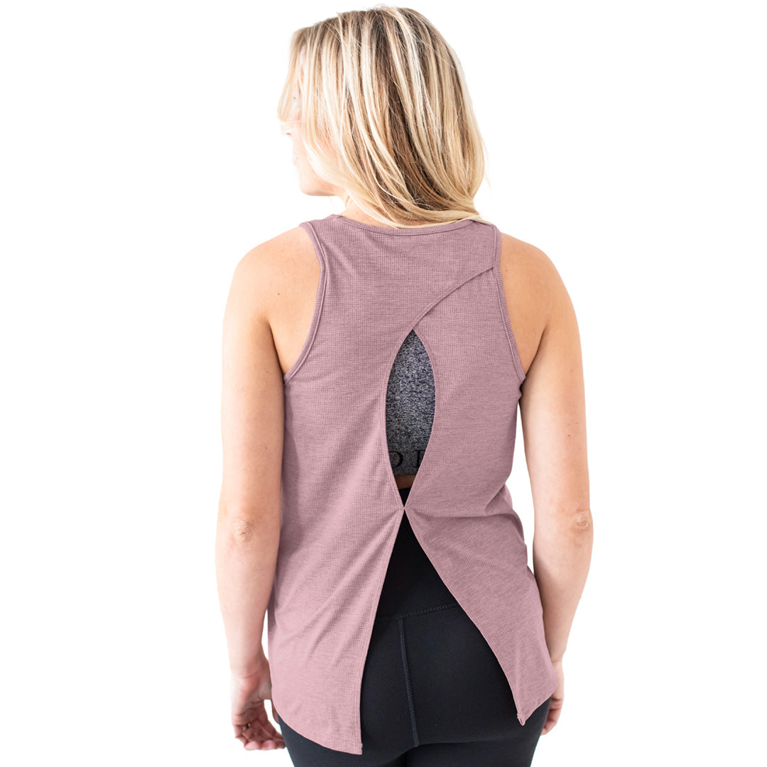 Breathable Keyhole Nursing & Maternity Top | Soft Berry-Tops-Kindred Bravely