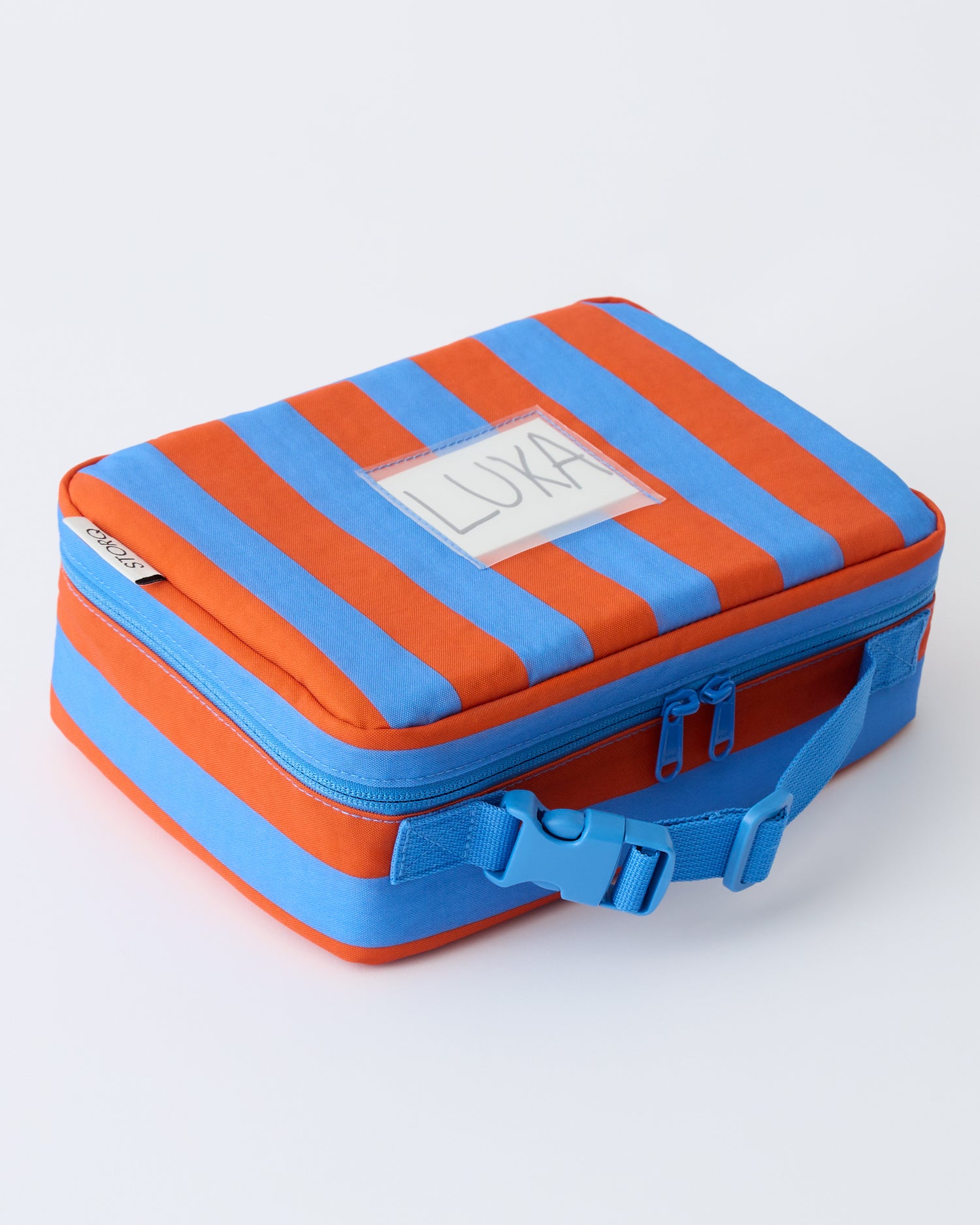 Cool Kid Lunch Box | Blue & Rust Stripe - Storq by Kindred Bravely