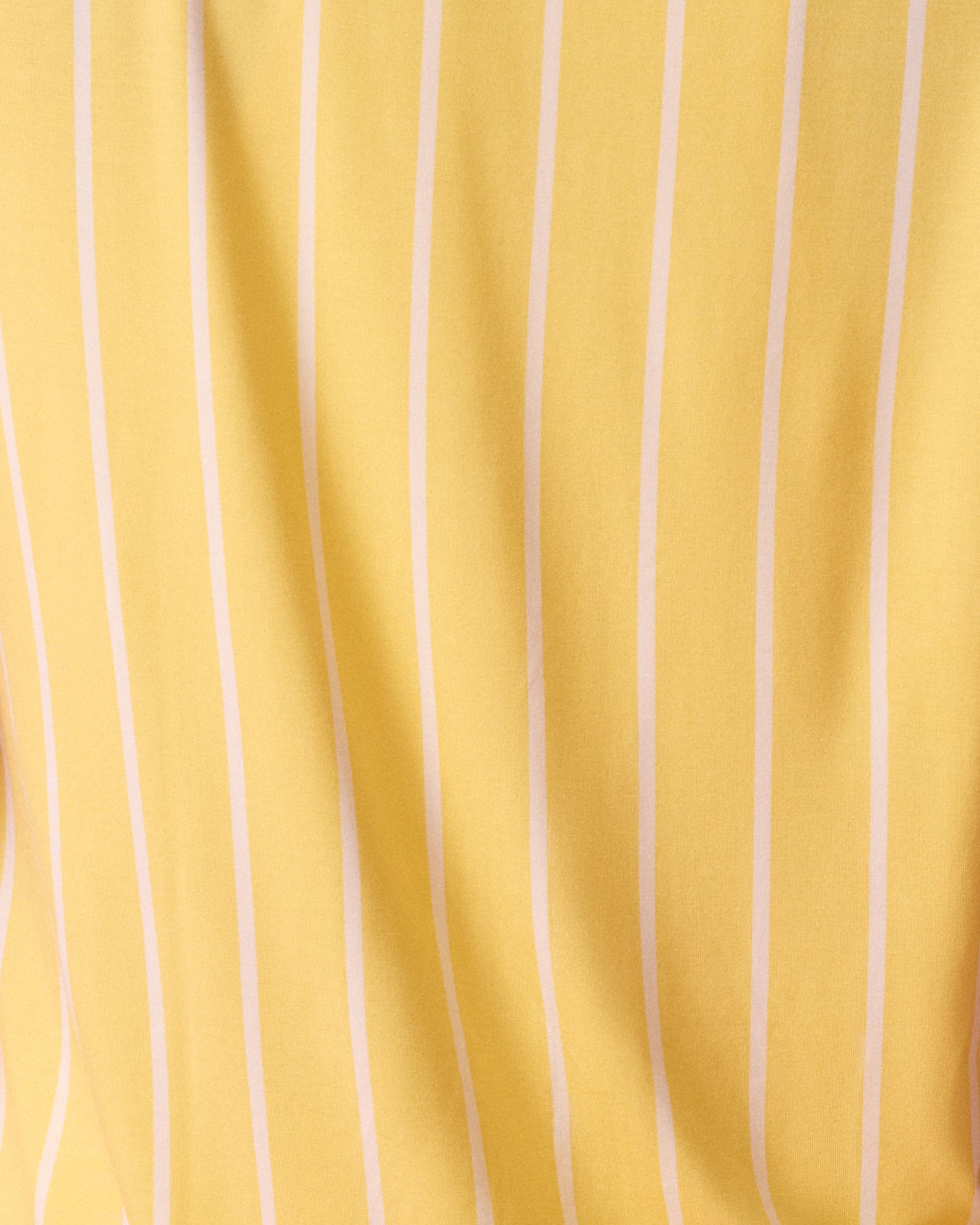 Close up of Clea Bamboo Short Sleeve Pajama Set in Dandelion Stripe