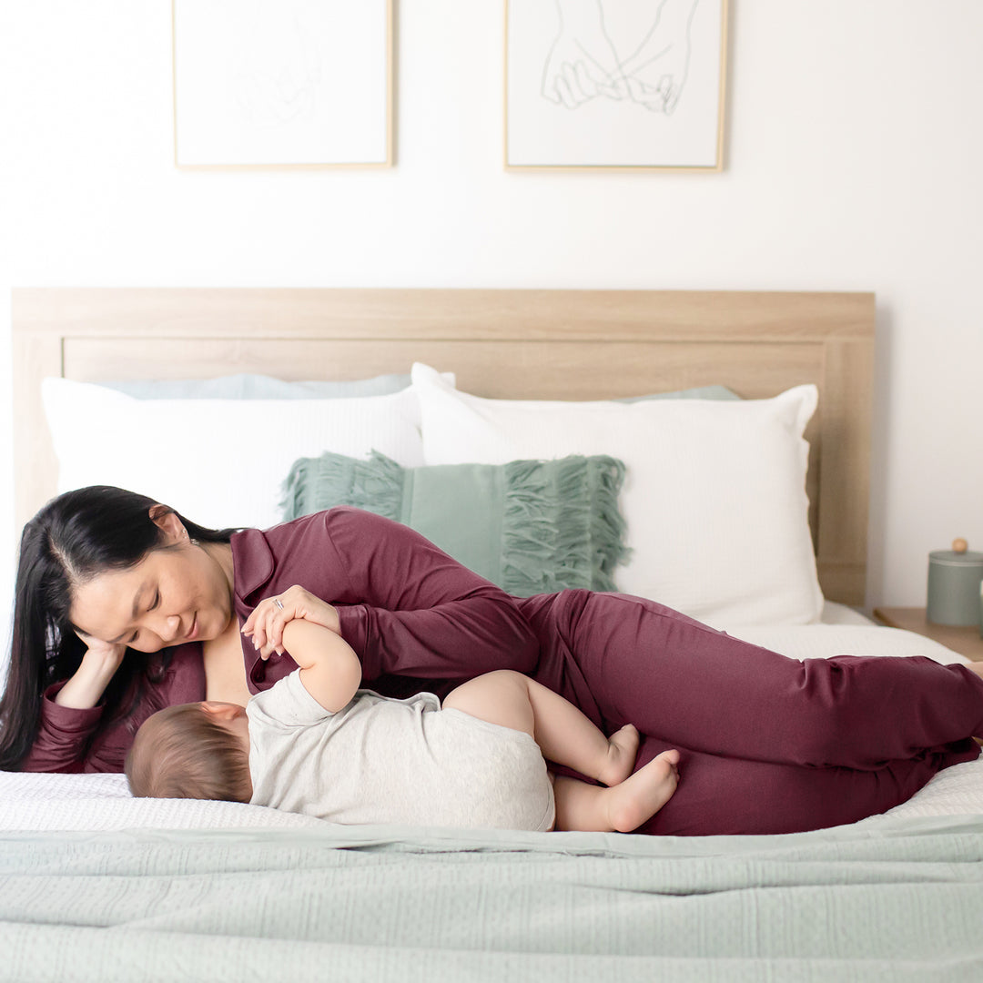 Clea Bamboo Classic Long Sleeve Pajama Set | Fig-Pajamas-Kindred Bravely
