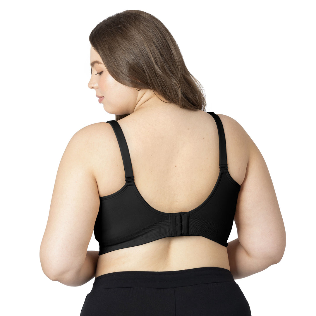 Convertible Sublime® Hands-Free Pumping & Nursing Bra | Black-Bras-Kindred Bravely