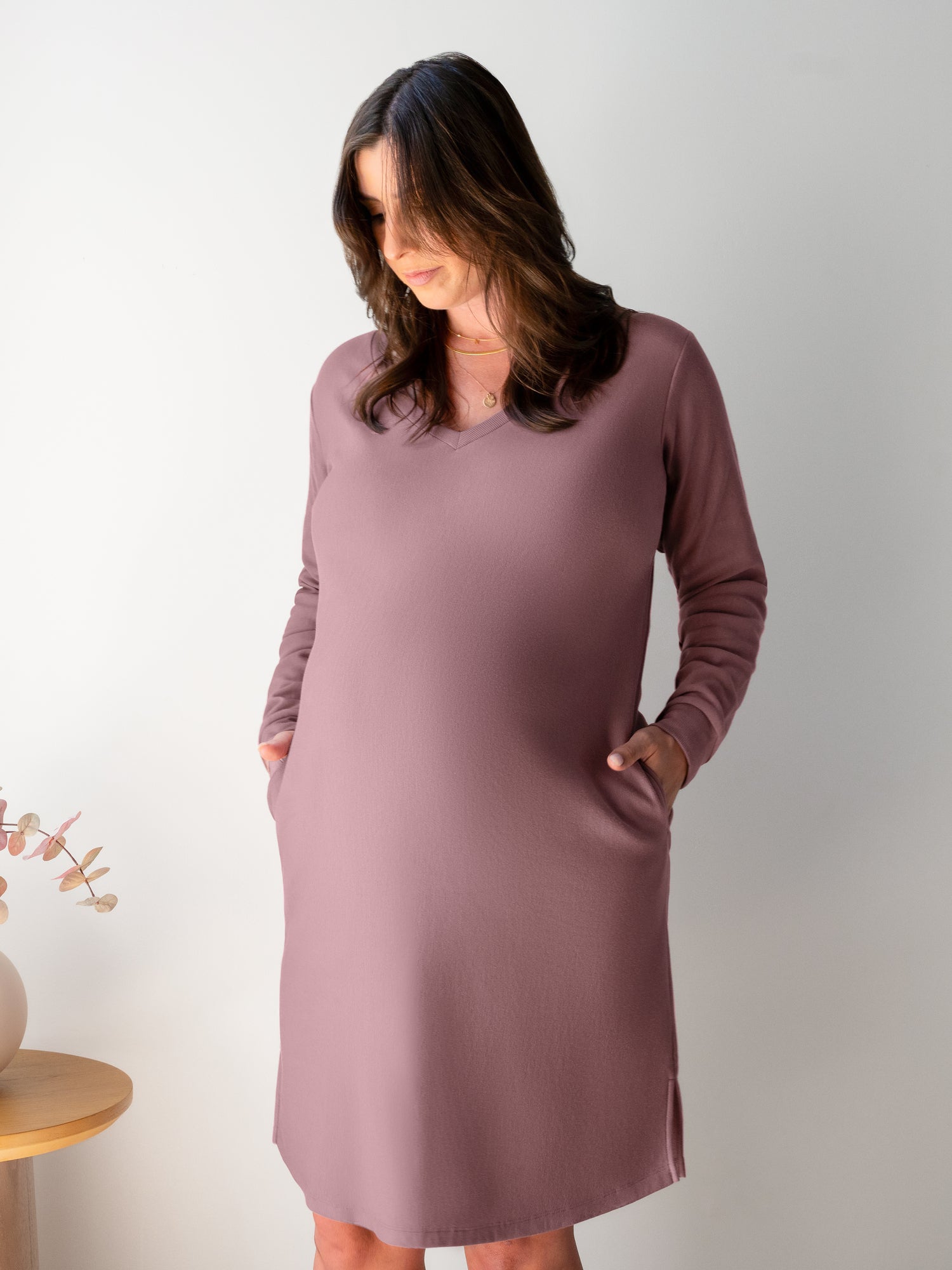 Blake Oversized Maternity & Nursing Lounge Dress | Twilight Blake Oversized Maternity & Nursing Lounge Dress | Twilight
