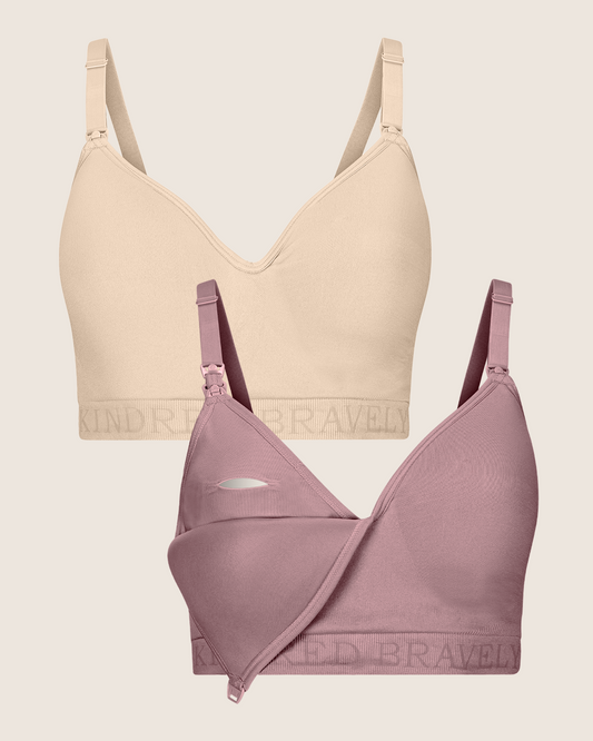 Sublime® Contour Pumping & Nursing Bra Two-Pack | Kindred Bravely