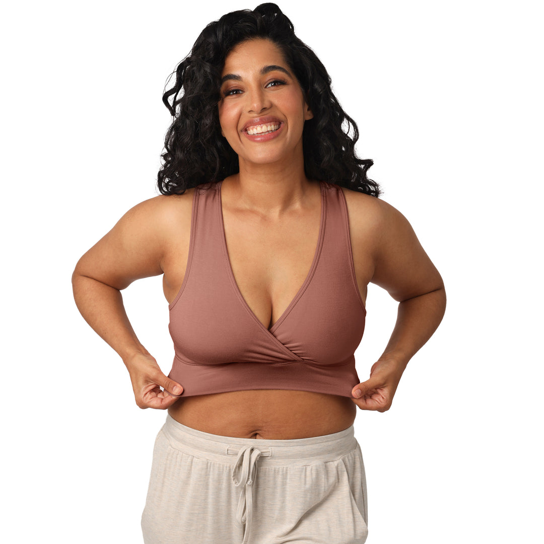 French Terry Racerback Nursing & Sleep Bra | Redwood-Bras-Kindred Bravely