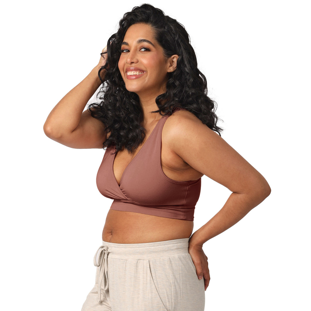 French Terry Racerback Nursing & Sleep Bra | Redwood-Bras-Kindred Bravely