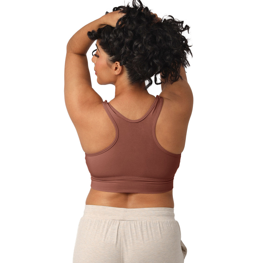 French Terry Racerback Nursing & Sleep Bra | Redwood-Bras-Kindred Bravely