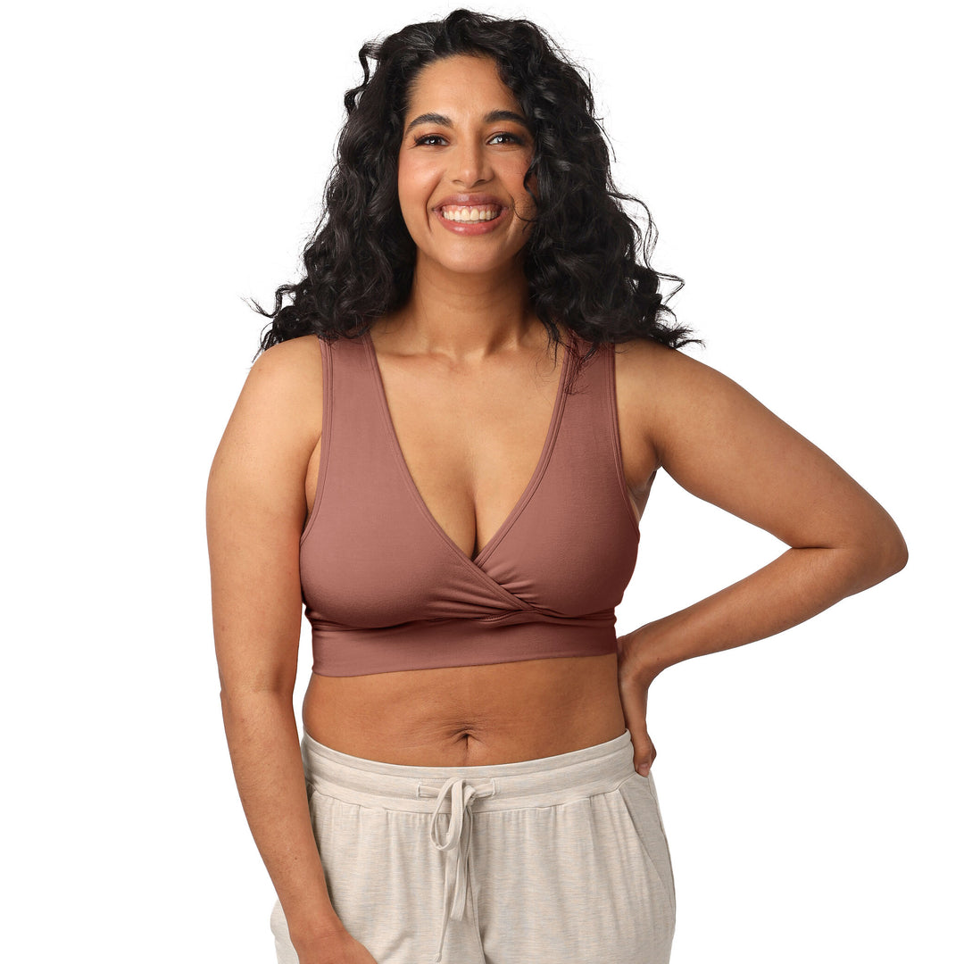 French Terry Racerback Nursing & Sleep Bra | Redwood-Bras-Kindred Bravely
