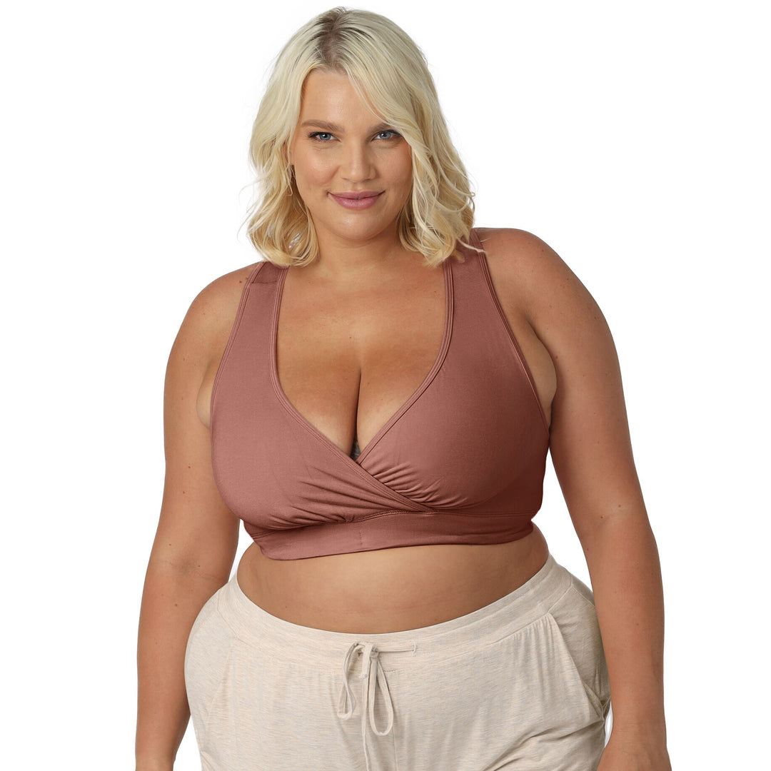 French Terry Racerback Nursing & Sleep Bra | Redwood-Bras-Kindred Bravely