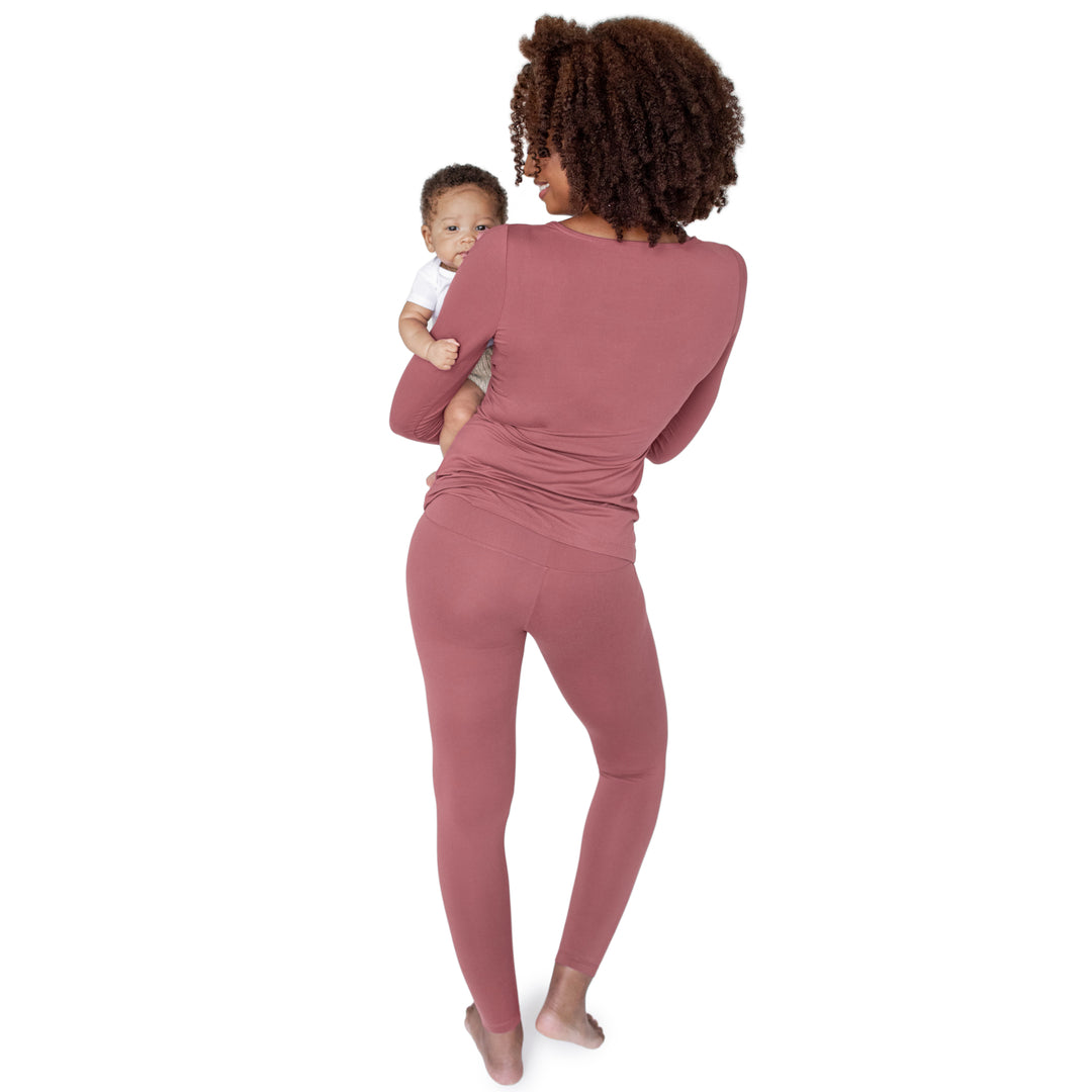 Jane Nursing Pajama Set | Rosewood-Pajamas-Kindred Bravely