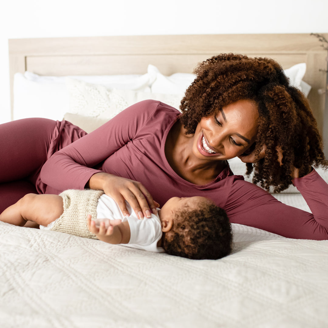 Jane Nursing Pajama Set | Rosewood-Pajamas-Kindred Bravely
