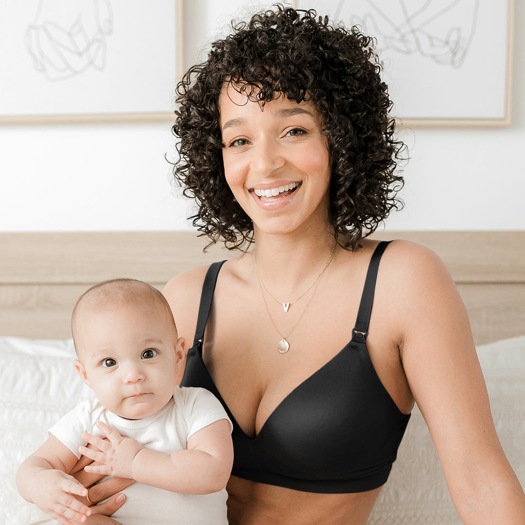 Minimalist Maternity & Nursing Bra | Black