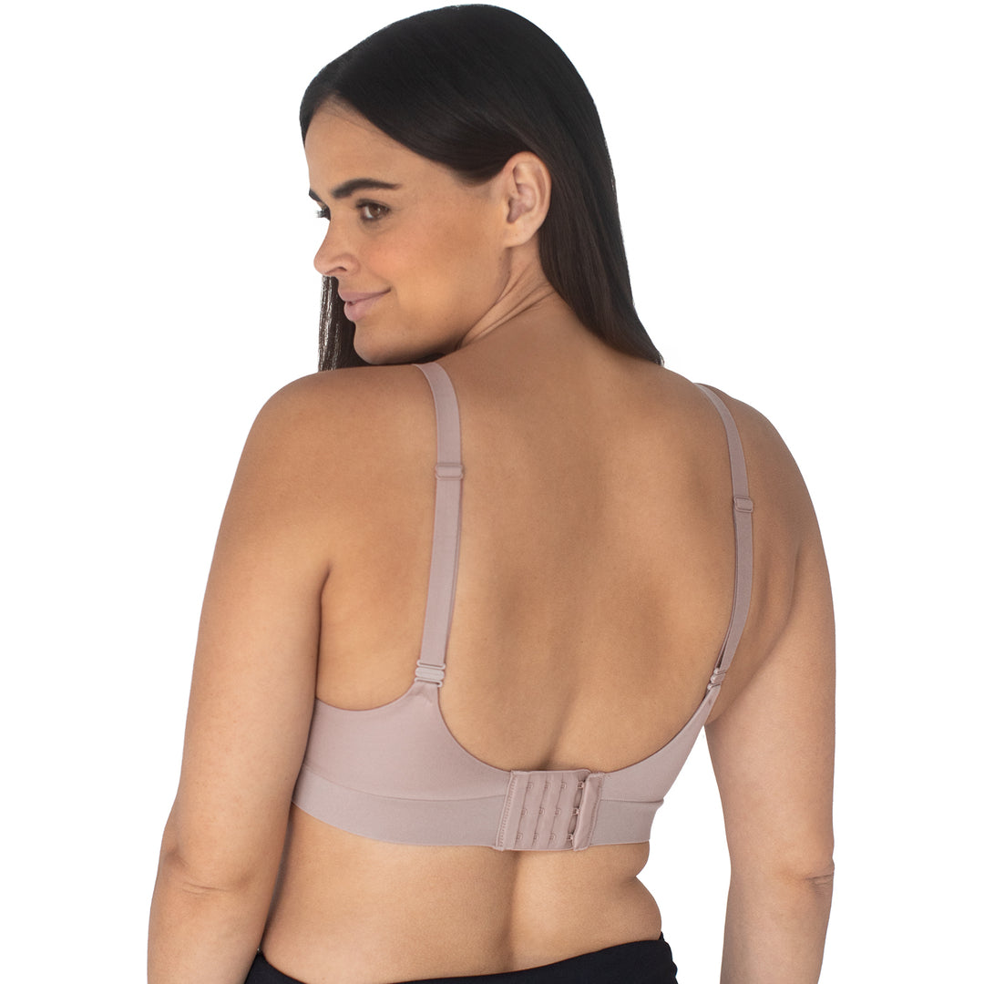 Minimalist Maternity & Nursing Plunge Bra | Lilac Stone-Bras-Kindred Bravely