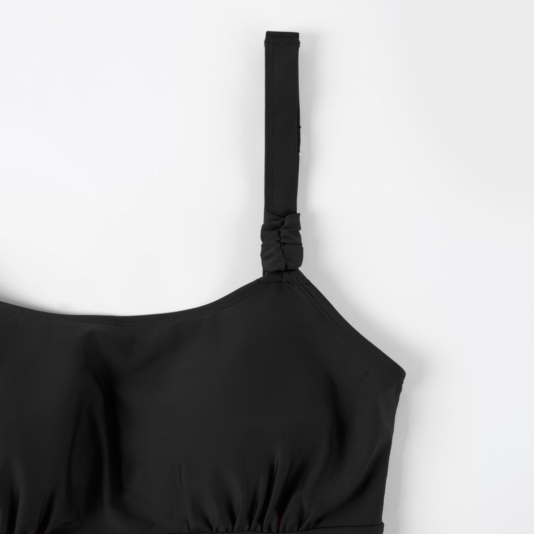 Nursing & Maternity Classic One Piece Swimsuit | Black-Swimwear-Kindred Bravely