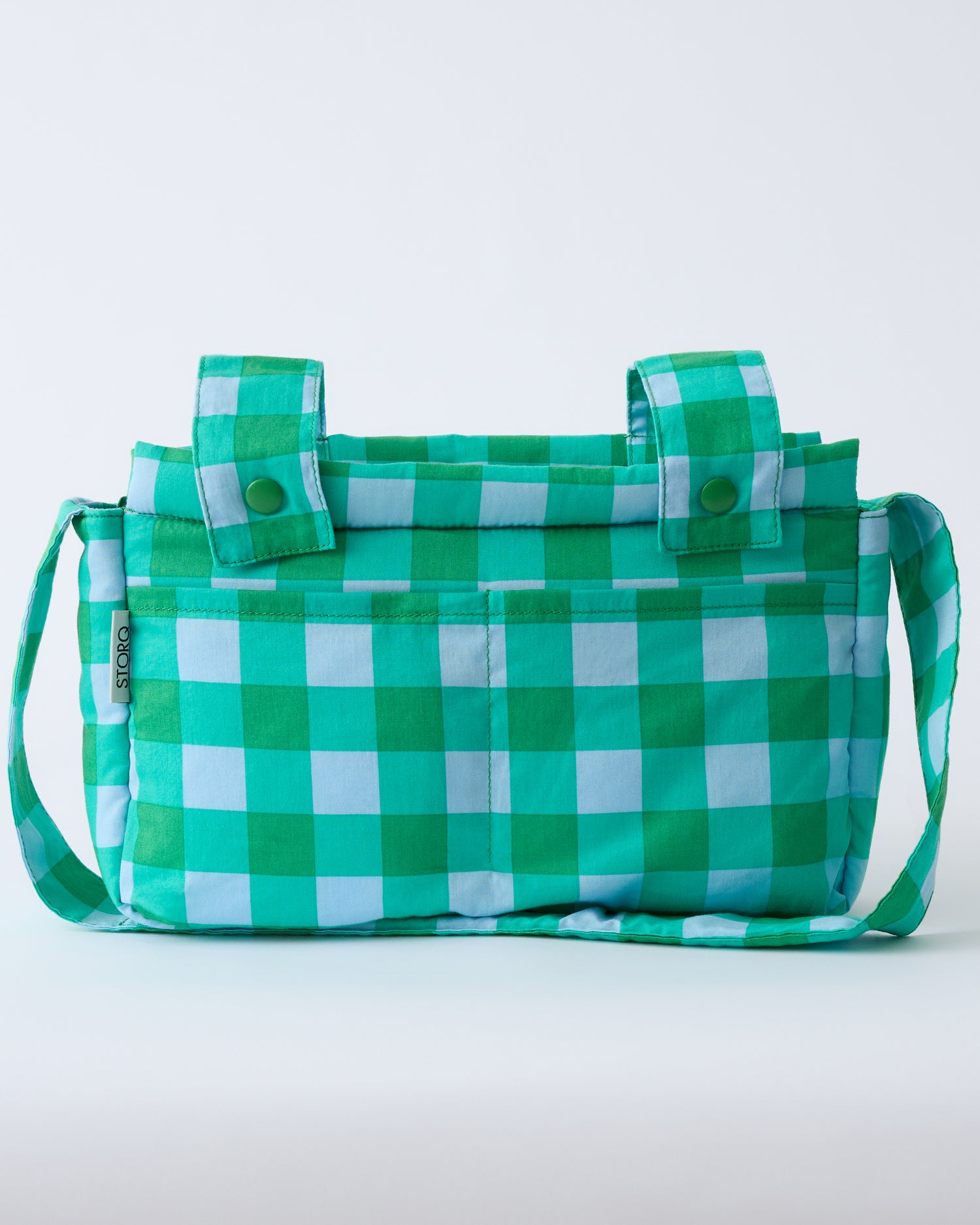 Stroller Party Caddy Bag | Teal Gingham