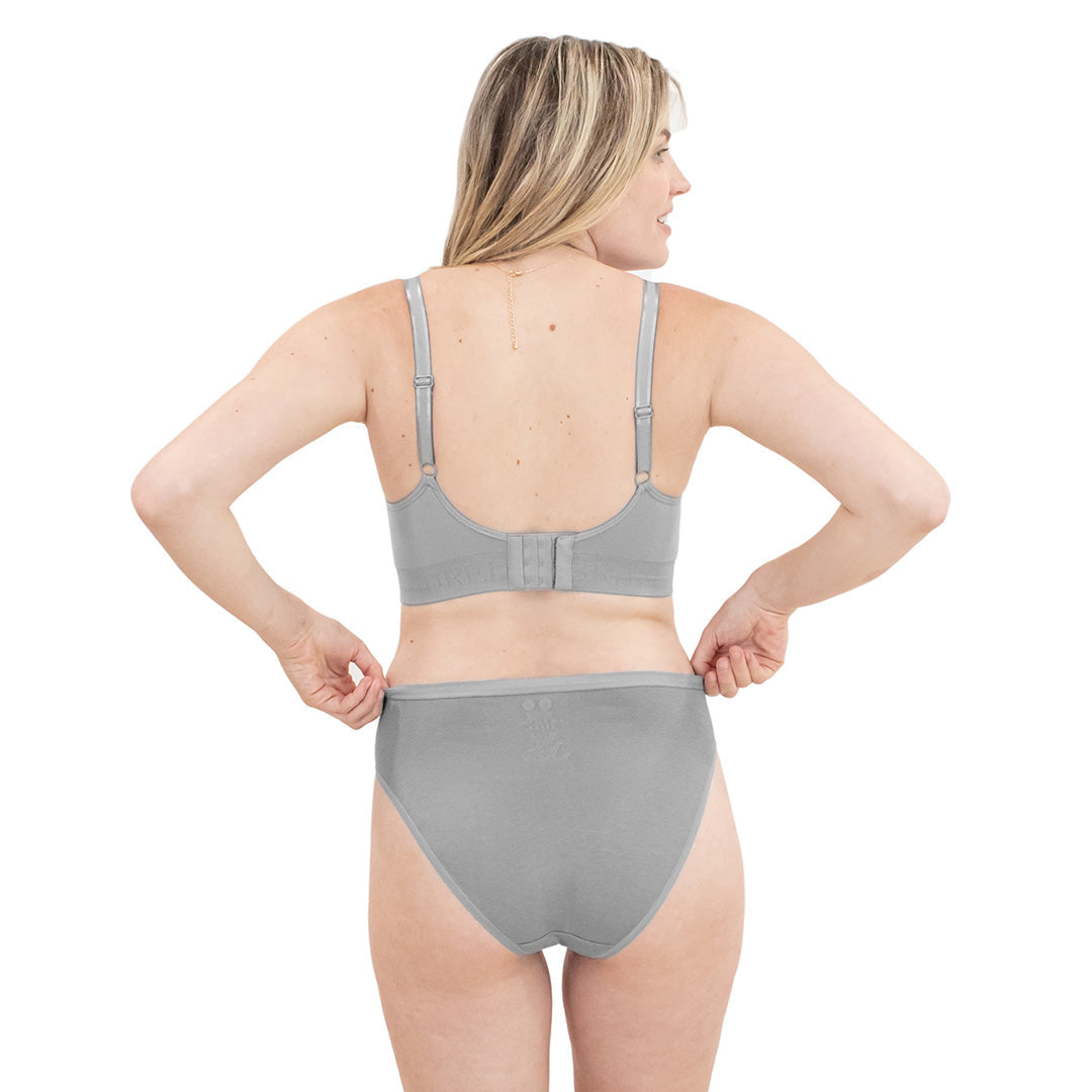 Signature Cotton French Cut Brief | Grey-Underwear-Kindred Bravely