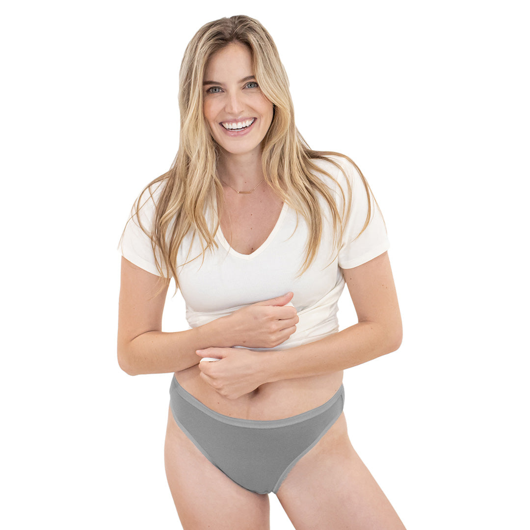Signature Cotton French Cut Brief | Grey-Underwear-Kindred Bravely
