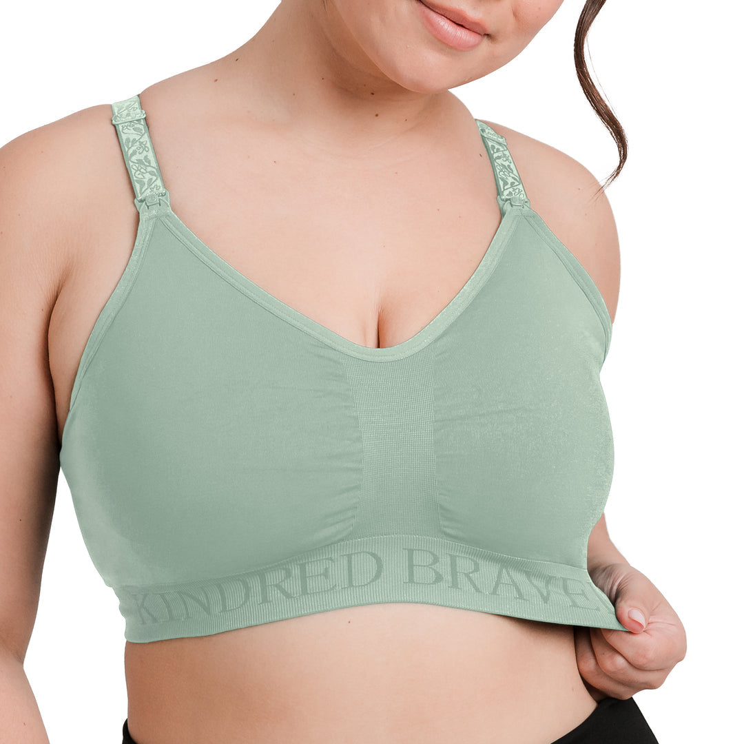 Sublime® Hands-Free Pumping & Nursing Sports Bra | Cactus-Bras-Kindred Bravely