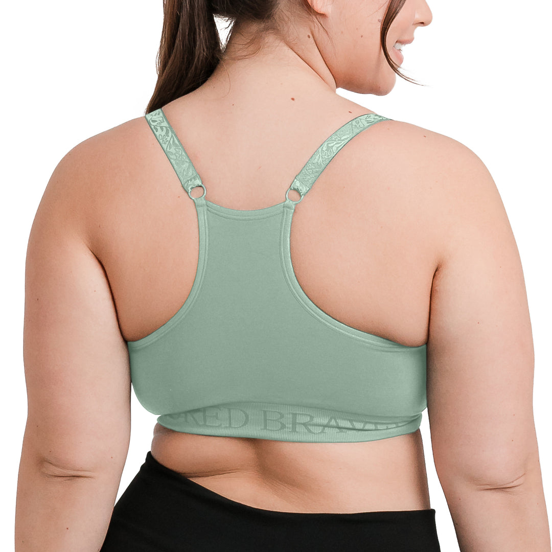 Sublime® Hands-Free Pumping & Nursing Sports Bra | Cactus-Bras-Kindred Bravely