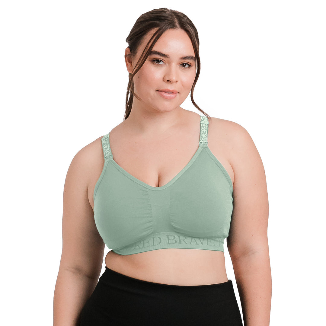 Sublime® Hands-Free Pumping & Nursing Sports Bra | Cactus-Bras-Kindred Bravely