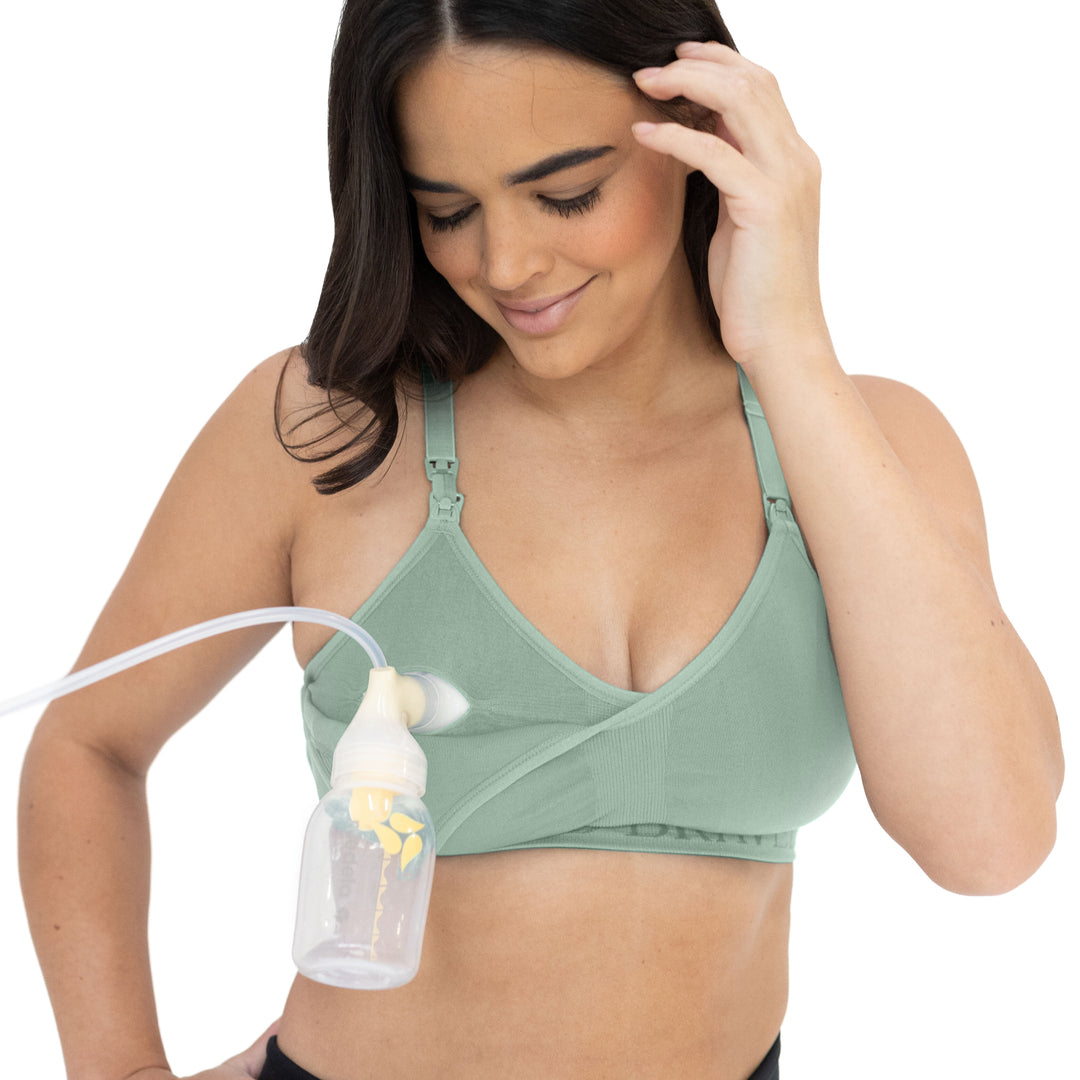 Sublime® Hands-Free Pumping & Nursing Sports Bra | Cactus-Bras-Kindred Bravely