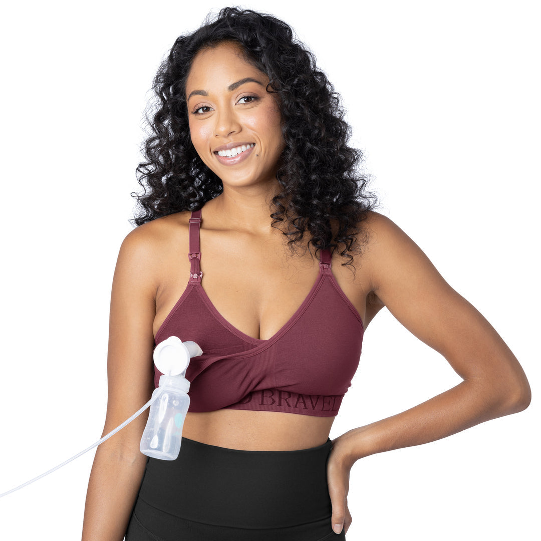 Sublime® Hands-Free Pumping & Nursing Sports Bra | Fig-Bras-Kindred Bravely