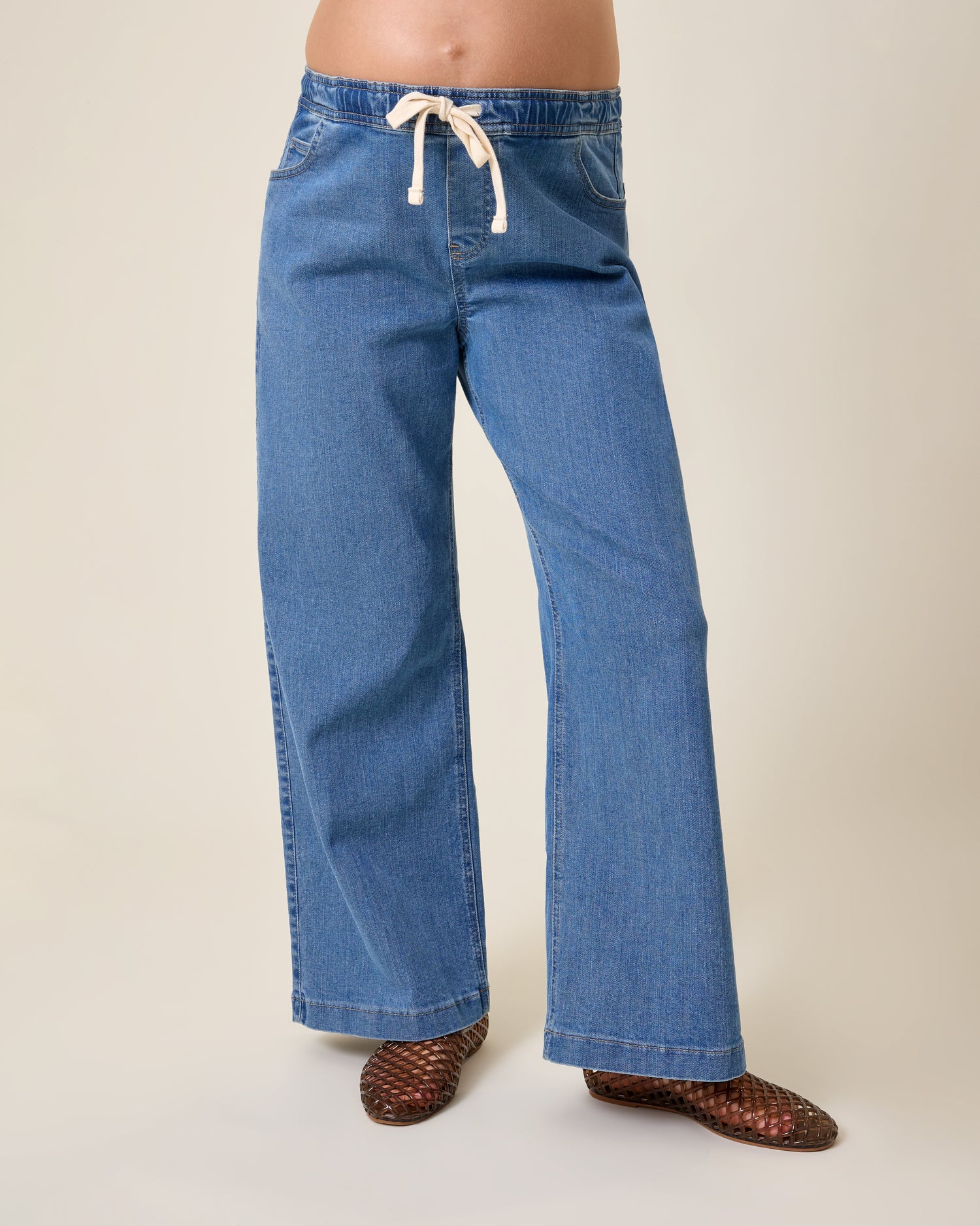バッグ JESSA MAE ALFECHE   JEANS Wide Leg Maternity & Postpartum Jean | Medium Wash - Kindred Bravely