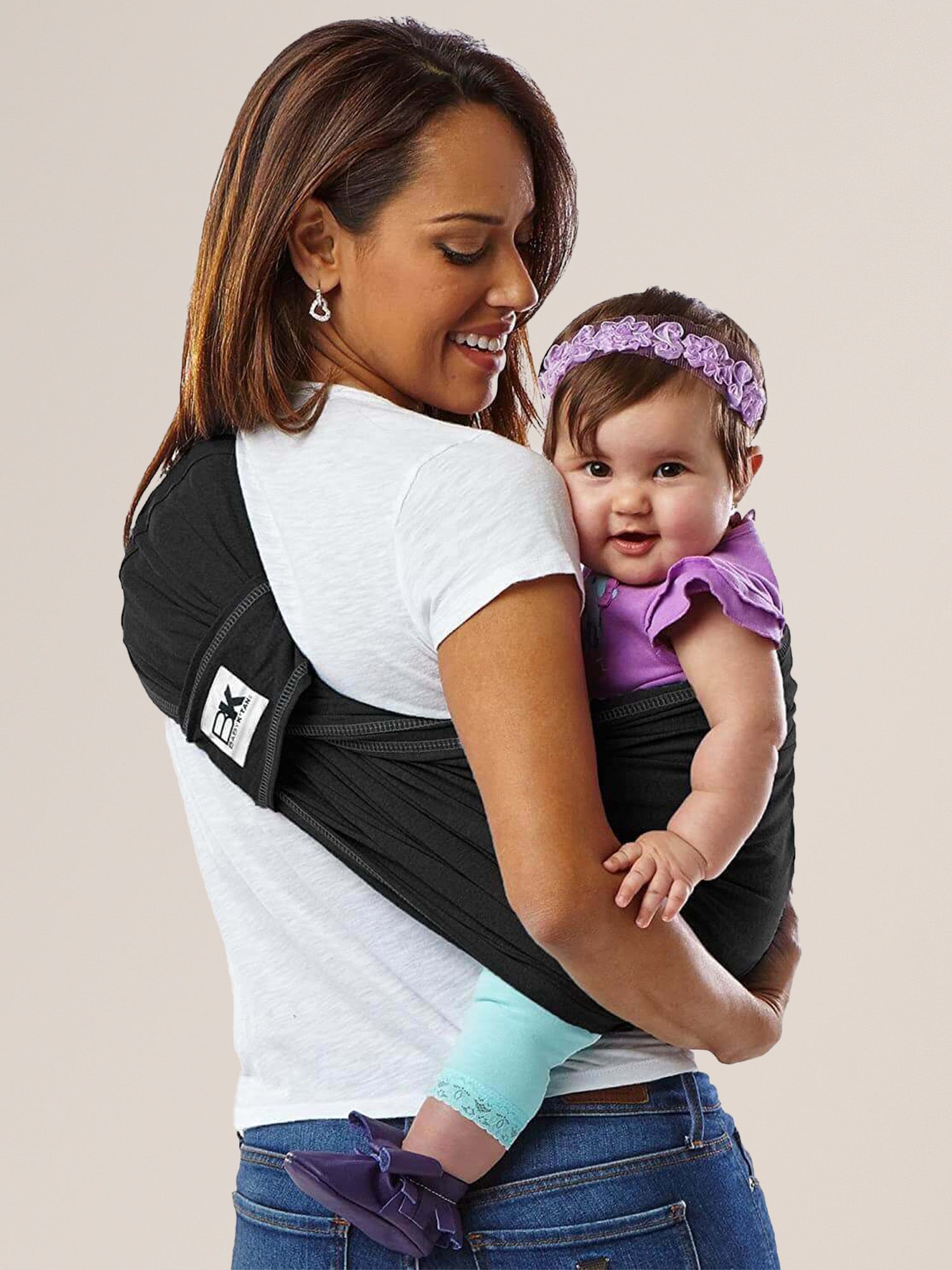 Baby K'tan Original Baby Carrier Black- Kindred Bravely