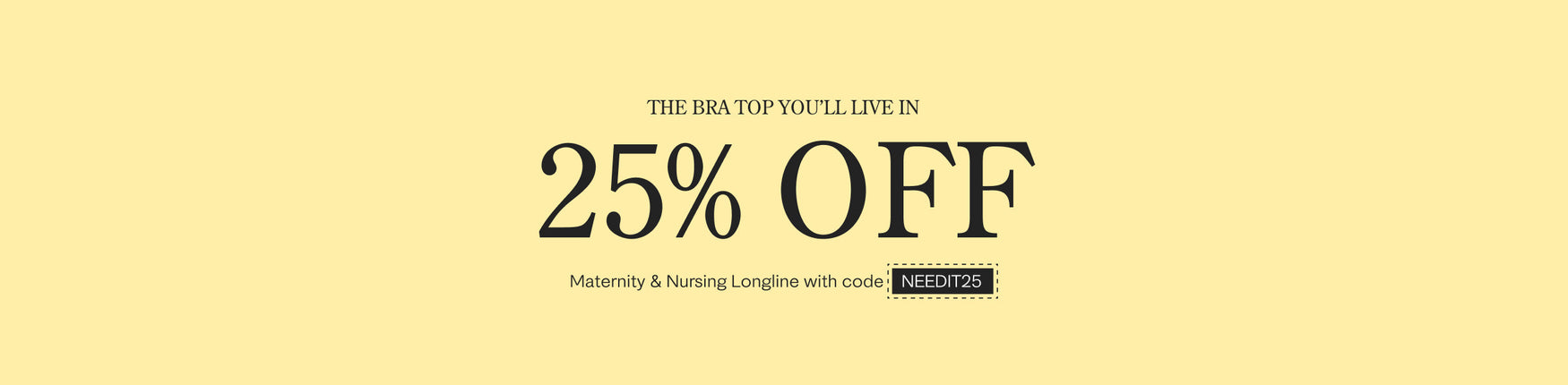 Sublime® Bamboo Maternity & Nursing Longline Bra Top