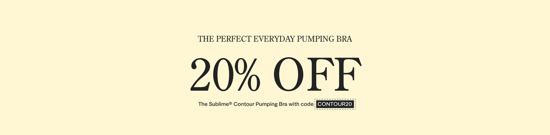 Signature Sublime® Contour Pumping & Nursing Bra