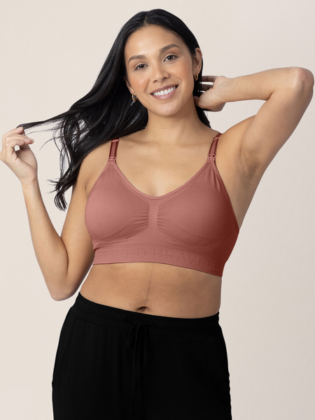 Kindred Bravely Simply Sublime Busty Seamless Nursing Bra for F, G, H, I Cup   Wireless Maternity Bra (Redwood, Small-Busty) : : Clothing,  Shoes & Accessories