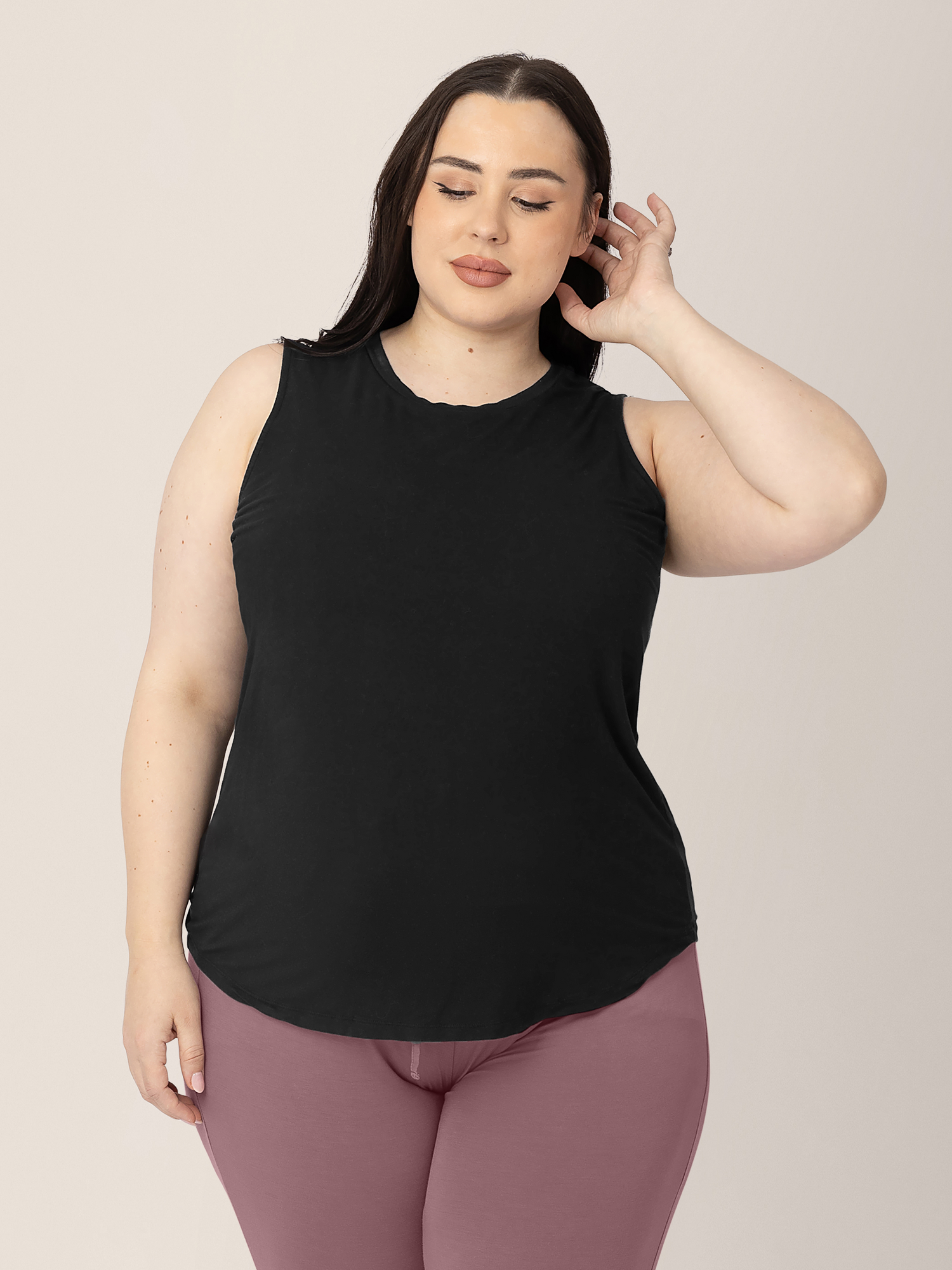 Bamboo Nursing & Maternity Tank | Black-Tops-Kindred Bravely