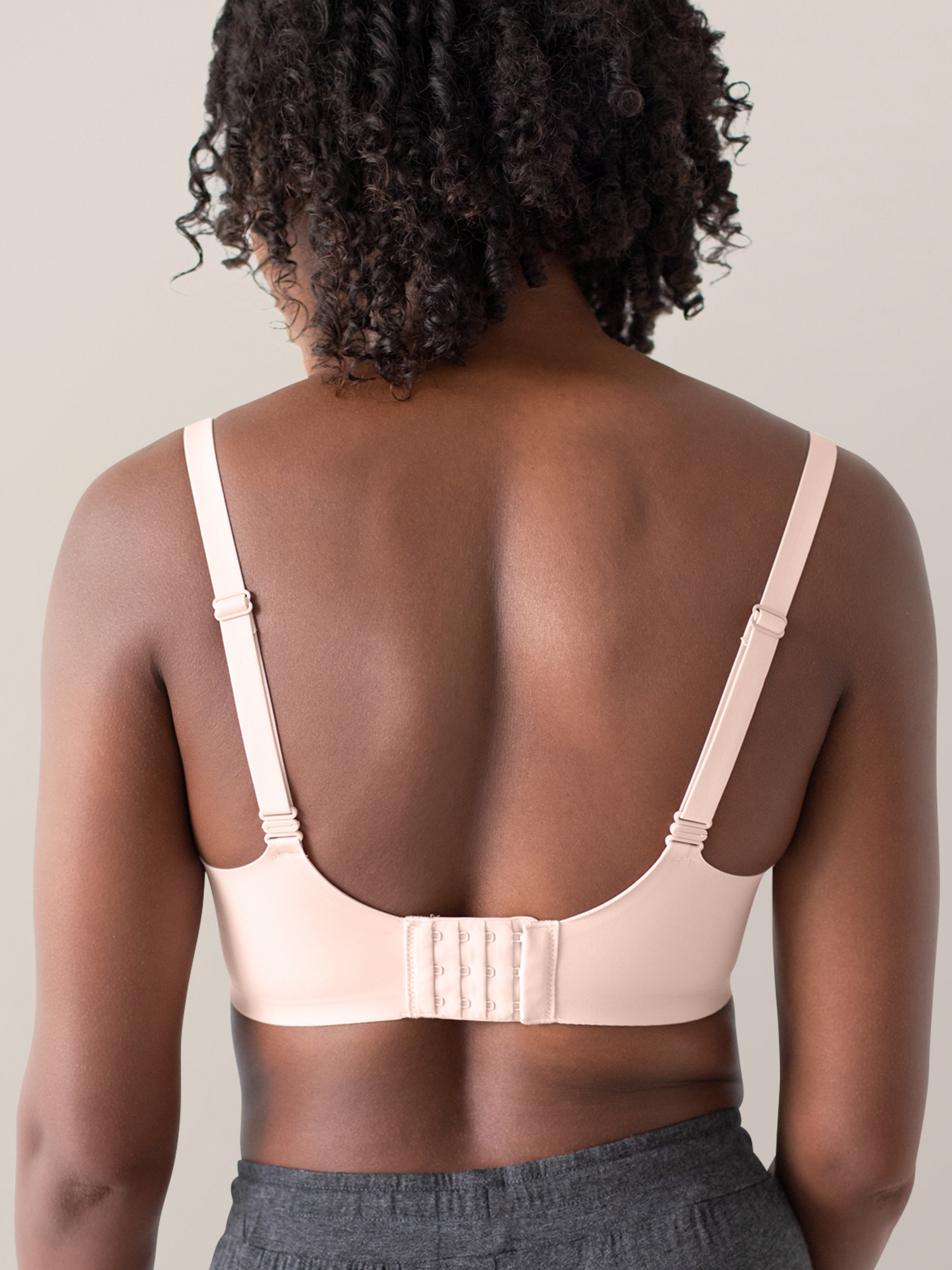 Back view of a model wearing the Serenity Ultra Comfort Classic Bra