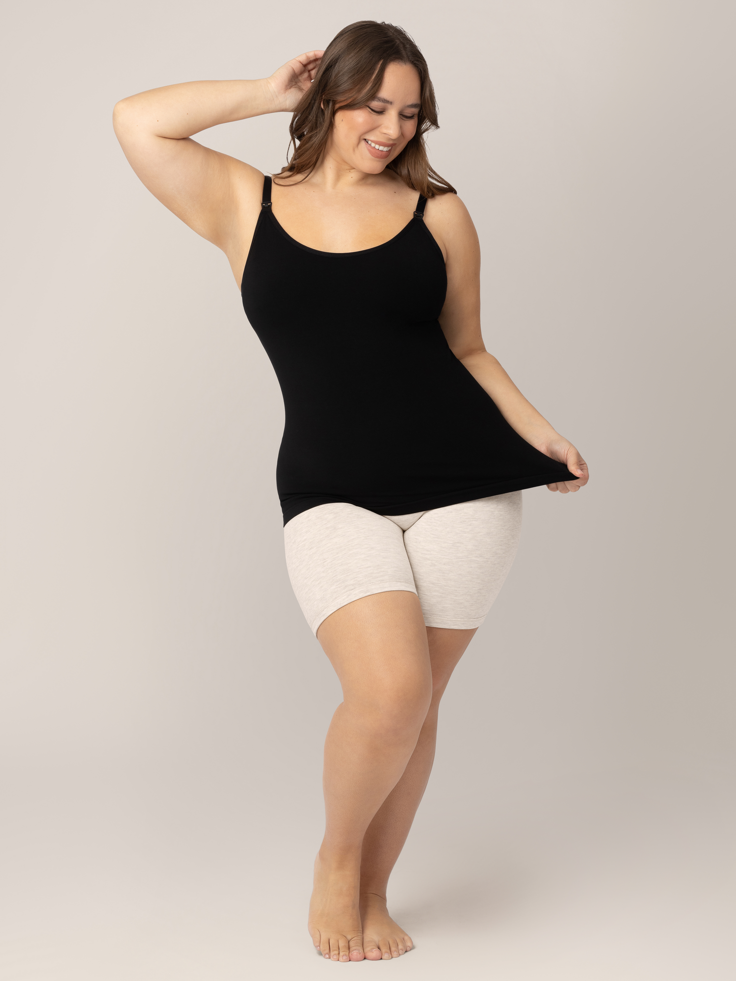Sublime® Bamboo Maternity & Nursing Camisole | Black - Kindred Bravely