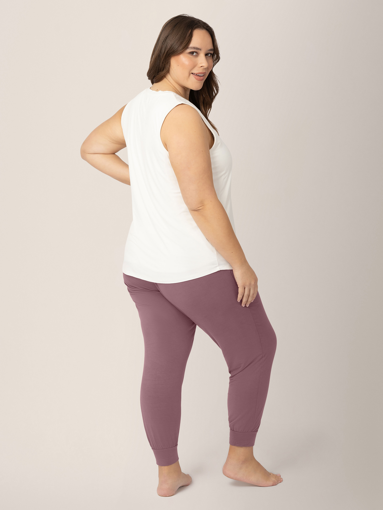 Bamboo Maternity & Nursing Tank | White - Kindred Bravely