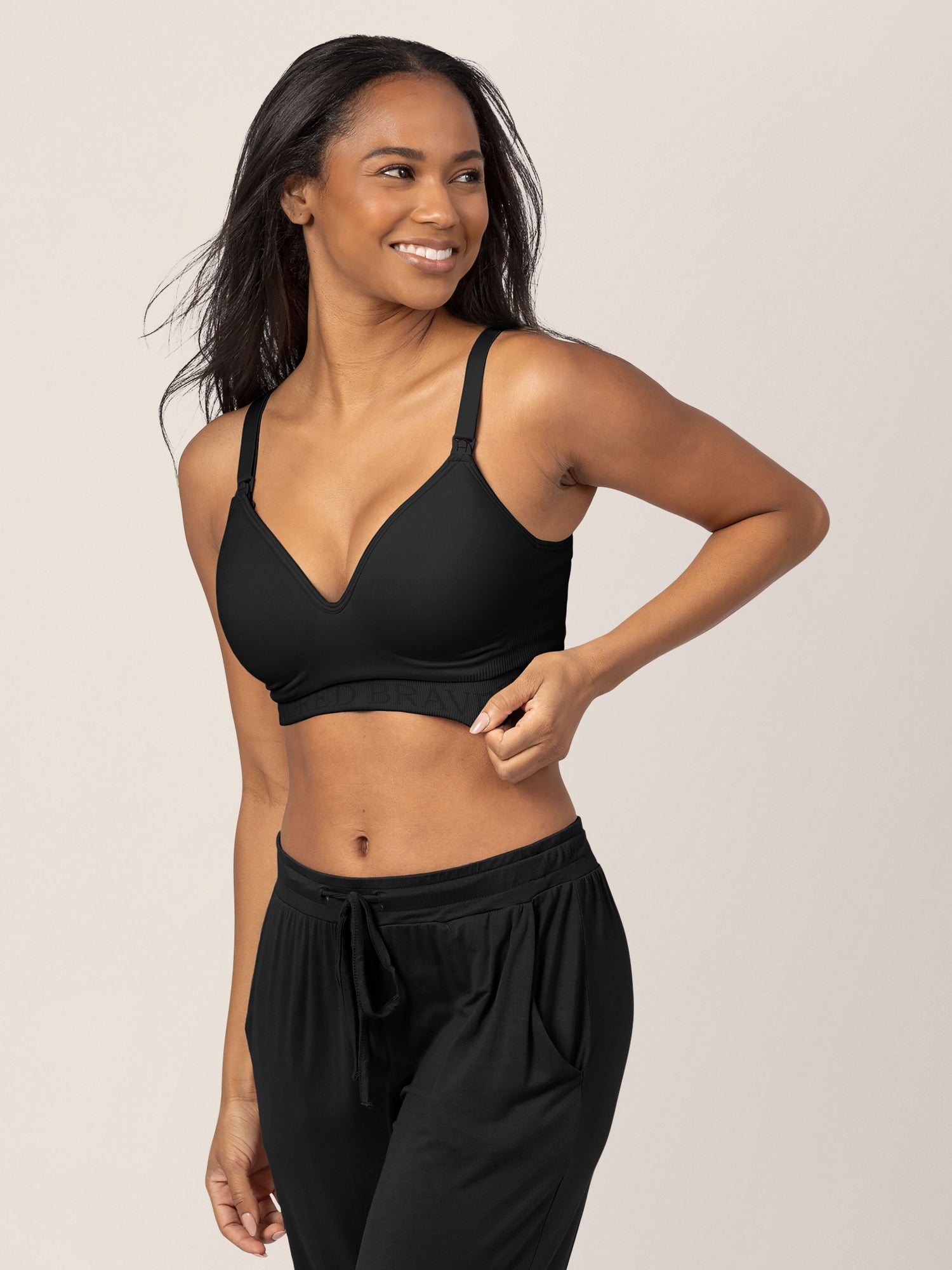 Sublime Support Nursing & Maternity Sports Bra - Black by Kindred Brav –  Pacifier Kids Boutique