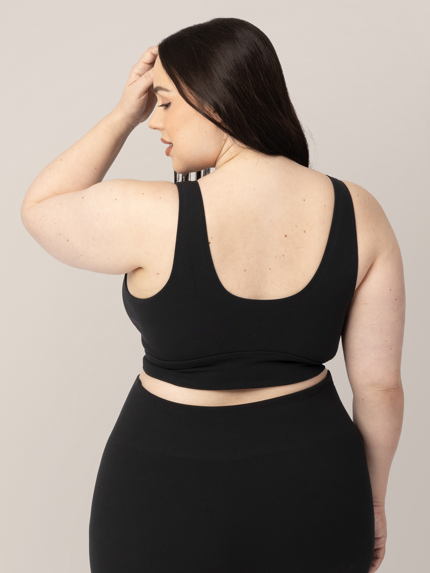 Sublime® Bamboo Maternity & Nursing Plunge Bra | Black - Kindred