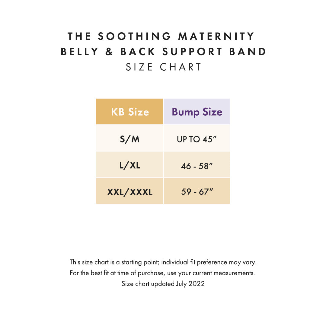 Soothing Maternity Belly & Back Support Band - S/M + 1 Gel Pack - Kindred Bravely