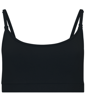 French Terry Maternity & Nursing Bralette in Black