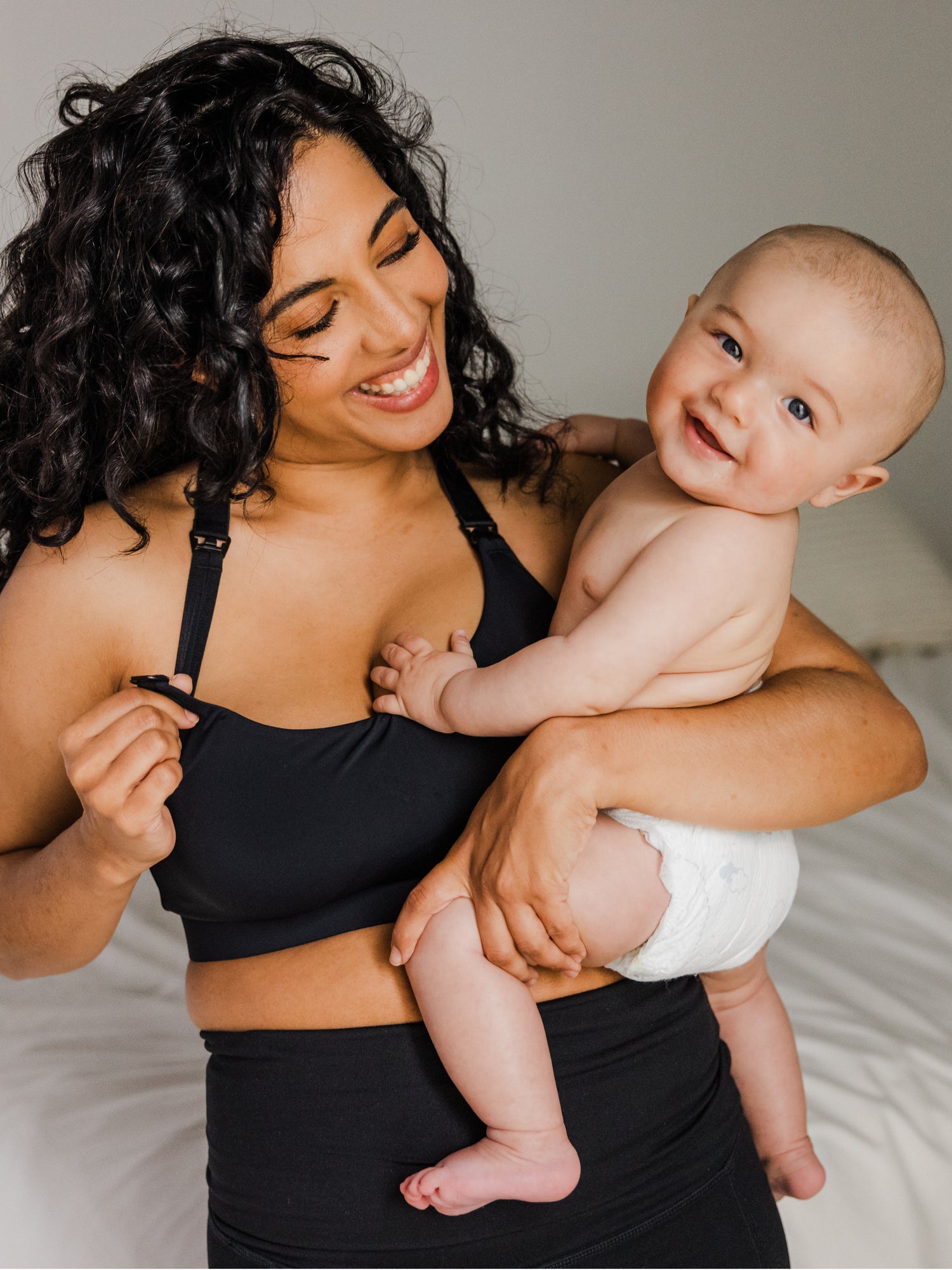 Toni Nursing & Maternity Bra | Black-Bras-Kindred Bravely @model_info:Zakeeya is wearing a Small.