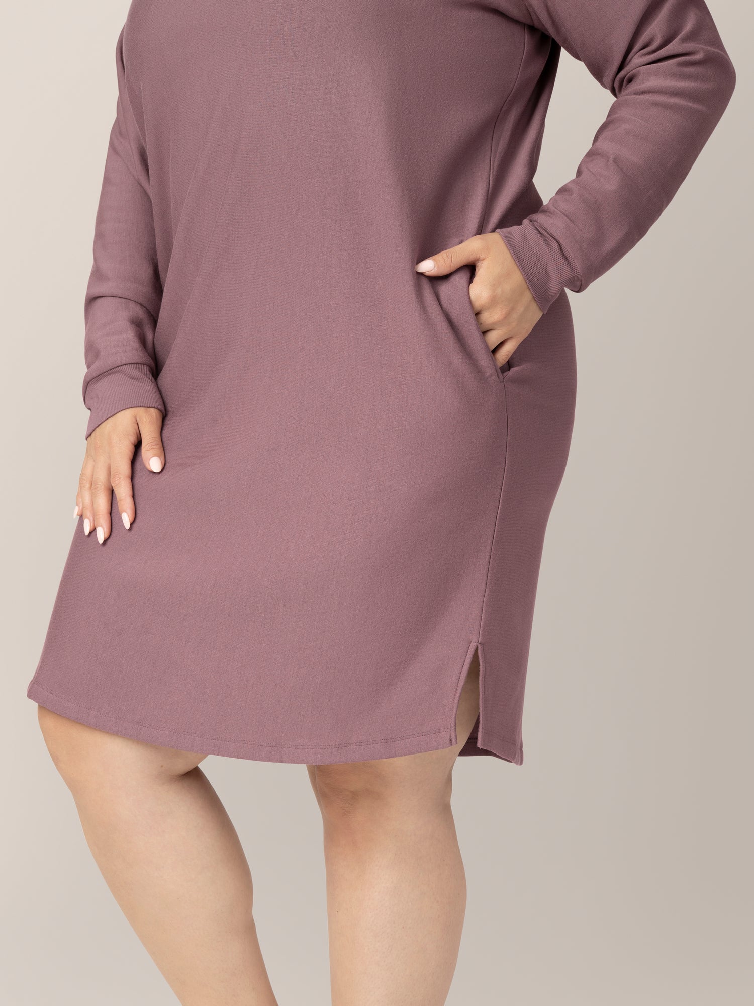 Lounge Dress Heathered Nursing Sweater Dress Blake Oversized